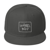 Squirrel and Boot Snapback Hat