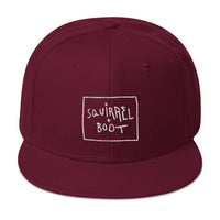 Squirrel and Boot Snapback Hat